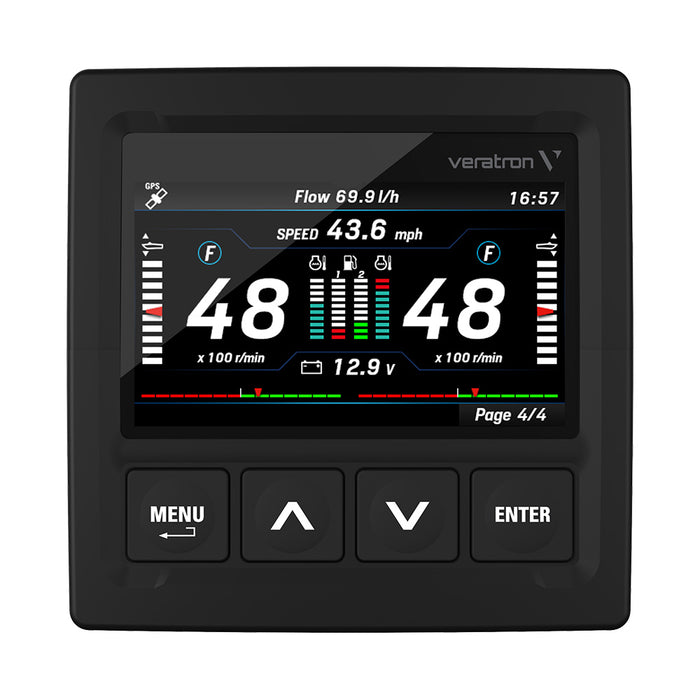 Veratron OceanLink 43 NMEA 2000 Certified TFT Gateway Black A2C1352150001