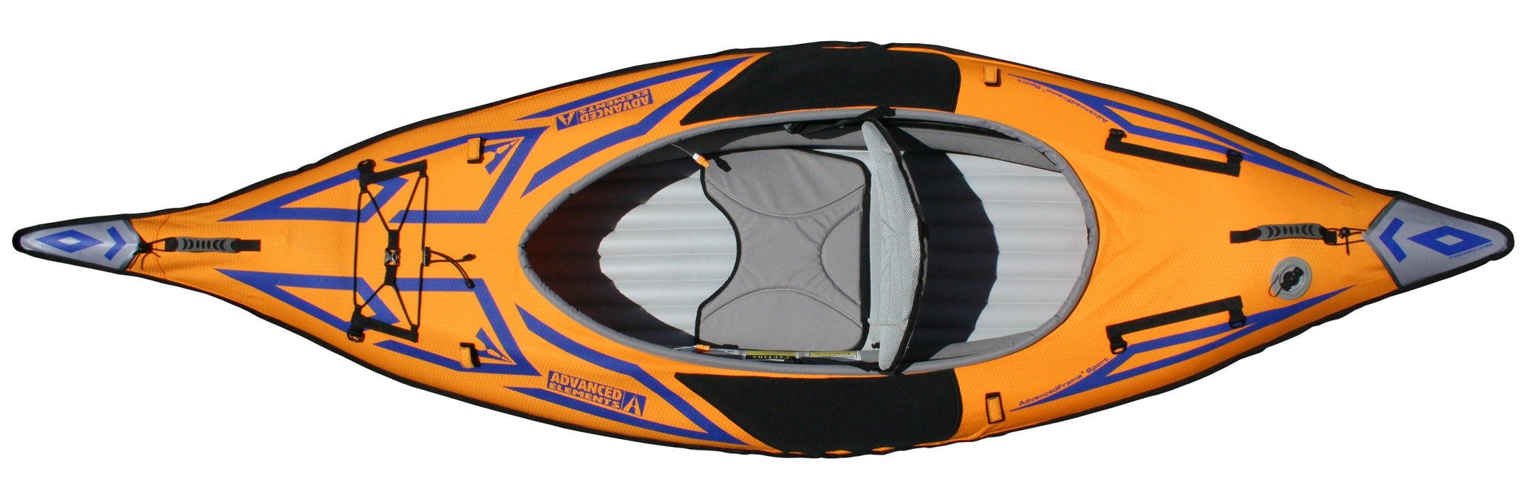 Advanced Elements AdvancedFrame Sport Kayak WITHOUT Pump, Orange/Blue