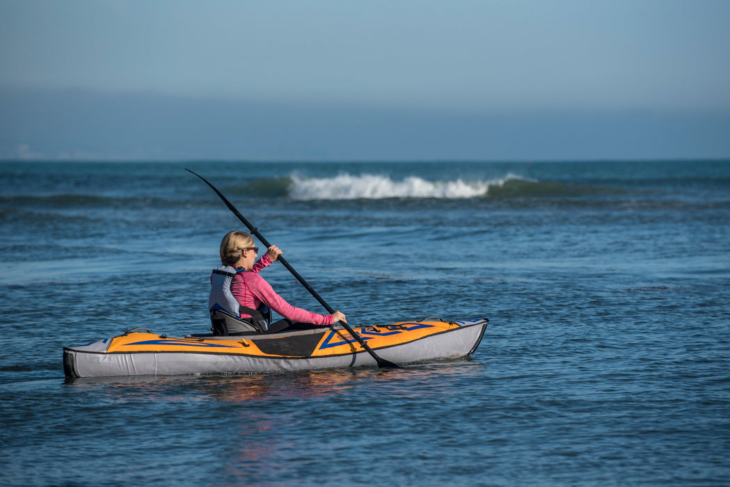 Advanced Elements AdvancedFrame Sport Kayak WITHOUT Pump, Orange/Blue