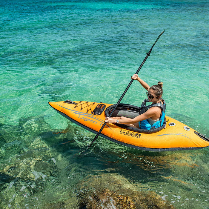 Advanced Elements Lagoon1™ Recreational Kayak WITH Pump, Orange/Gray