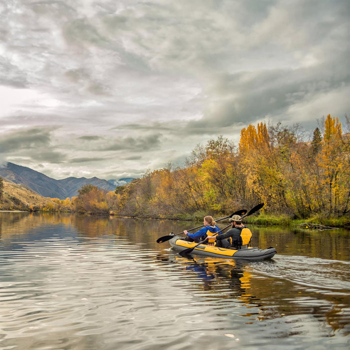 Advanced Elements Island Voyage™ 2 Recreational Kayak WITH Pump, Yellow/Gray
