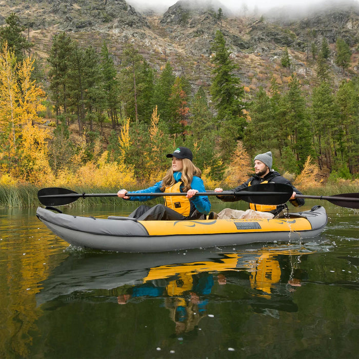 Advanced Elements Island Voyage™ 2 Recreational Kayak WITH Pump, Yellow/Gray