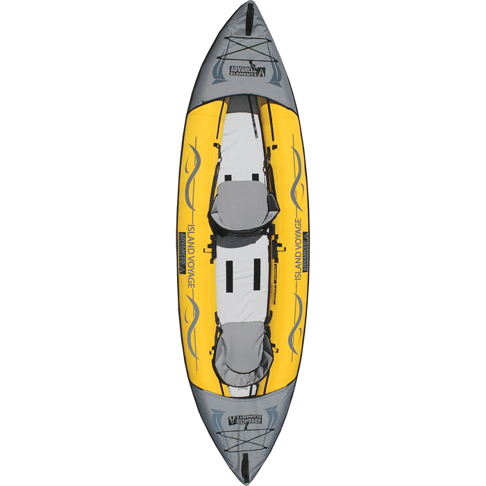 Advanced Elements Island Voyage™ 2 Recreational Kayak WITH Pump, Yellow/Gray