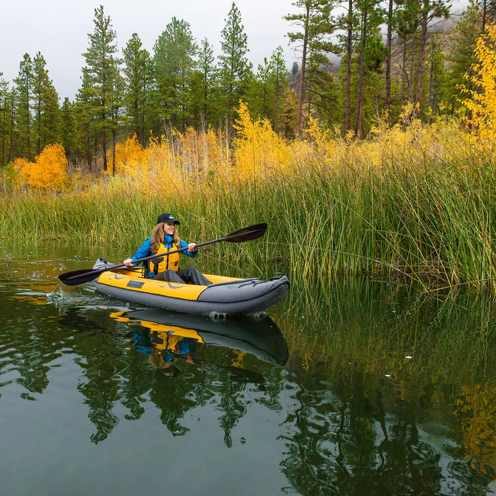 Advanced Elements Island Voyage™ 2 Recreational Kayak WITH Pump, Yellow/Gray