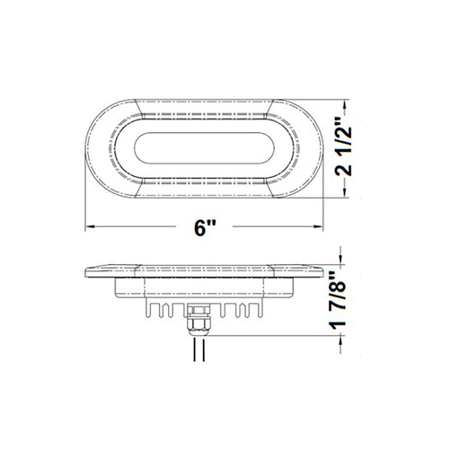 Scandvik Flush Mount Spreader Light  1030V  White 41343P