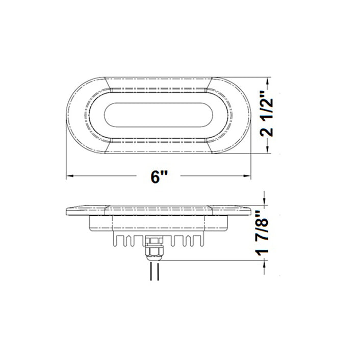 Scandvik Flush Mount Spreader Light  1030V  White 41343P