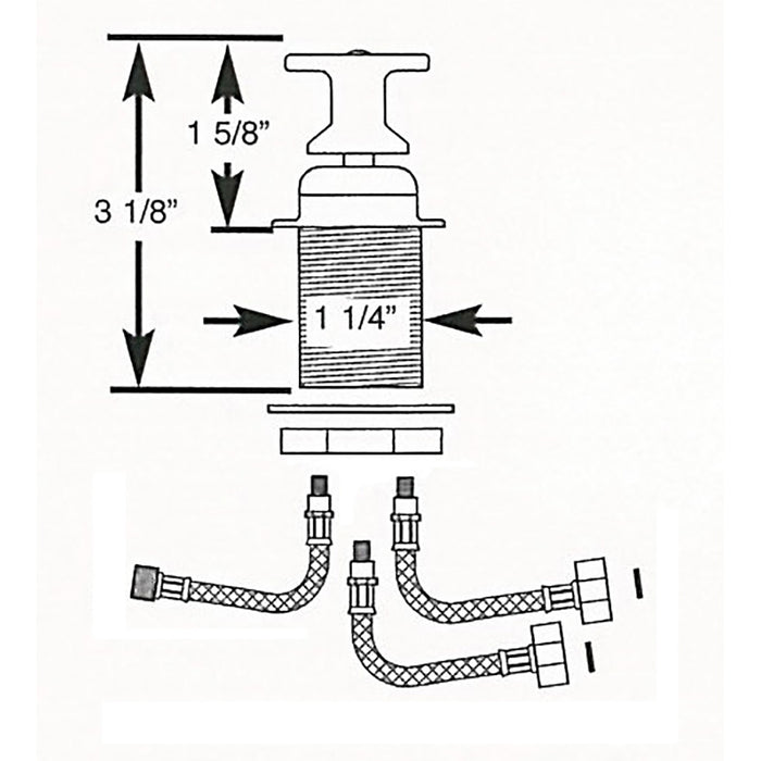 Scandvik THandle Shower Mixer Control 10617P