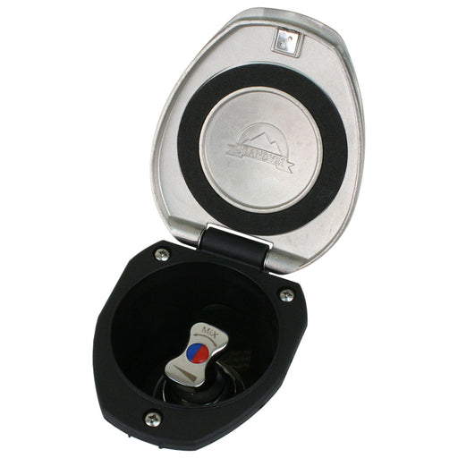 Scandvik Recessed THandle Mixing Valve  SS wBlack Cup 12127