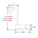 Scandvik Geometric Style Fold Down Mixer  775 Height 16000
