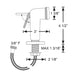 Scandvik Straight Handle Pull Out Sprayer  White w6 Hose 10196P