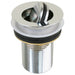 Scandvik Sink Drain wFlip Stopper  Chrome Plated Brass 19006P