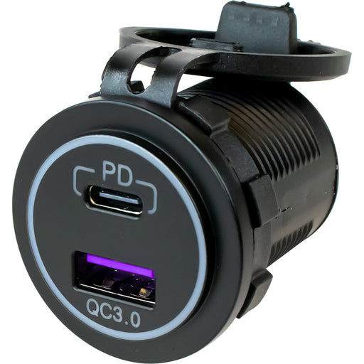 SeaDog USB 30  USBC Power Socket wOut Light 4265101