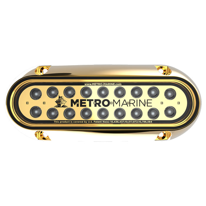 Metro Marine HighOutput Elongated Underwater Light wIntelligent Monochromatic LEDs  Green 90 Beam FBME1HG390