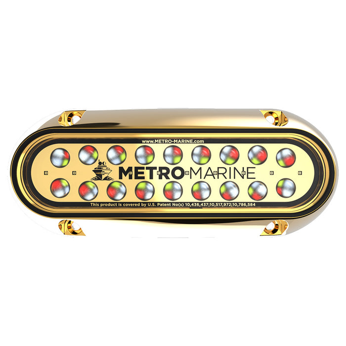 Metro Marine HighOutput Elongated Underwater Light wIntelligent Full Spectrum LEDs  RGBW 45 Beam FBME1HFS45