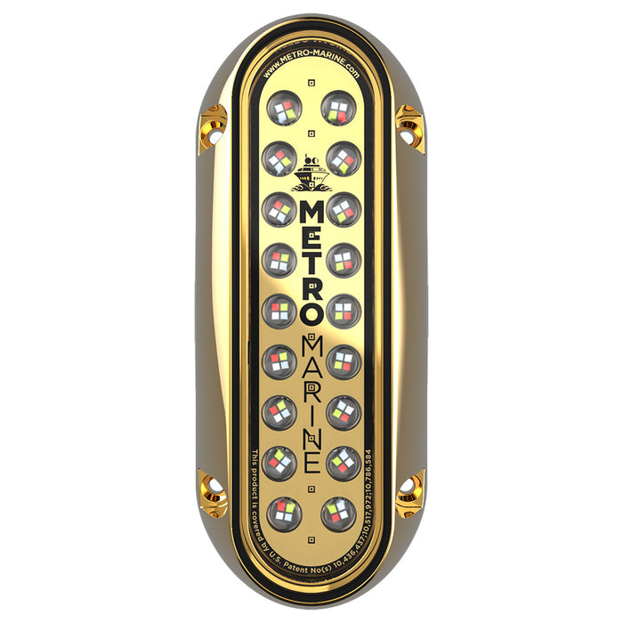 Metro Marine HighOutput Elongated Vertical Mount Light wIntelligent Full Spectrum LEDs  RGBW 90 Beam FBME1VFS90