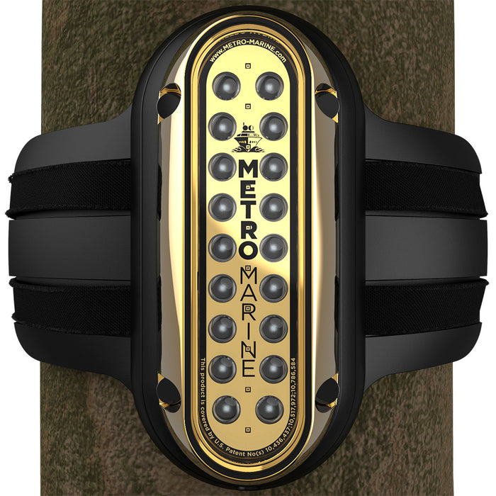 Metro Marine HighOutput Vertical Piling Mount Light wIntelligent Monochromatic LEDs  Aqua 45 Beam FPME1VA345