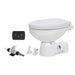 Jabsco Quiet Flush E2 Fresh Water Toilet Regular Bowl  24V  Soft Close Lid 380454194RSP