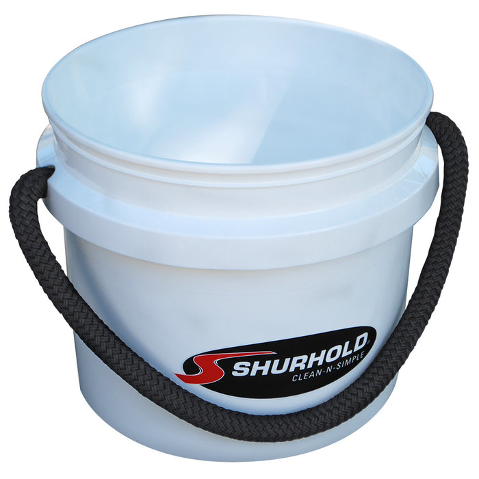 Shurhold Worlds Best Rope Handle Bucket  35 Gallon  White 2431