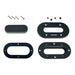 Scanstrut Black Anodized Aluminum LowProfile Multi Cable Seal fCables Up to 15mm DSLPMULTIBLK