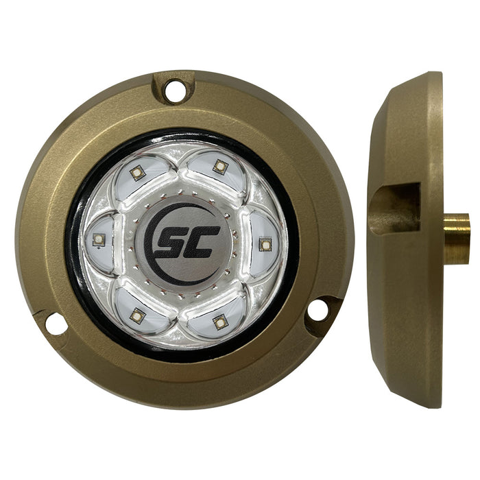ShadowCaster SC2 Series Bronze Surface Mount Underwater Light  Great White SC2GWBZSM
