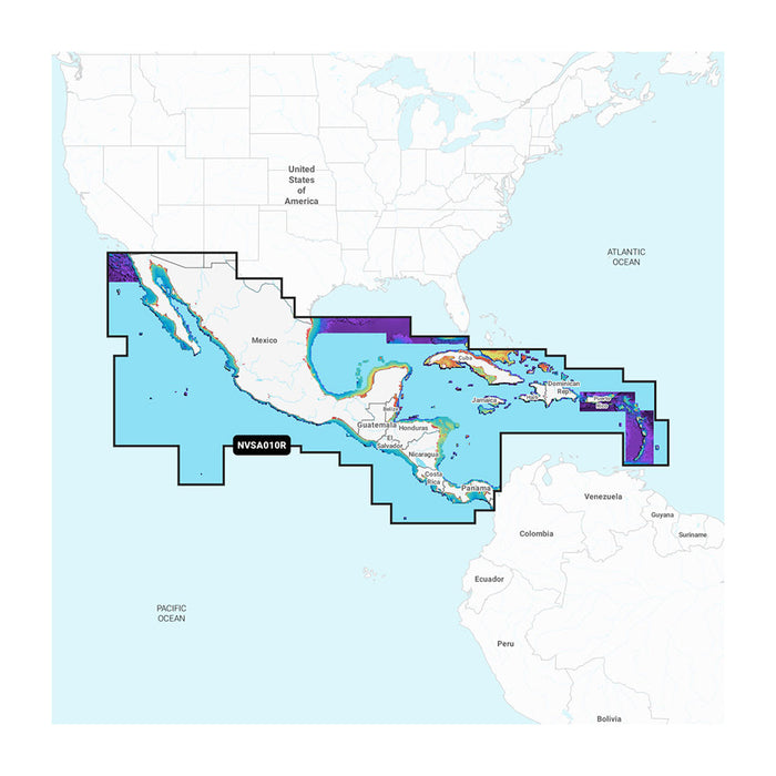 Garmin Navionics Vision NVSA010R Central America  Caribbean 010C145100