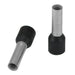 Pacer Black 10 AWG Wire Ferrule  10mm Length  25 Pack TFRL1012MM25