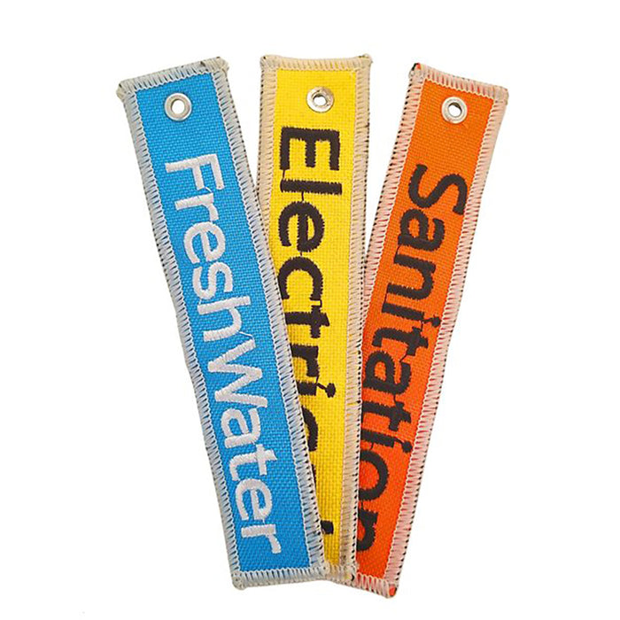 Camco RV Utility Bag wSanitation Fresh Water  Electrical Identification Tags 53097