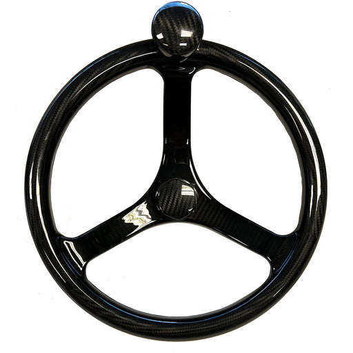 Schmitt Marine Carbon Fiber Primus Wheel wKnob 135 wSanntoprene Finger Grip 34 Tapered Shaft wCF Nut 7461321FGKCFN