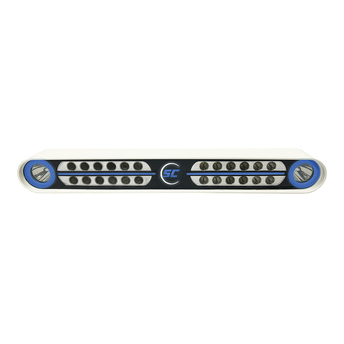 ShadowCaster Eagle Ray LED Light Bar  White Housing  Dual Optics SCMEAGLERAYWH