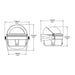 Ritchie B81 Voyager Compass  Bracket Mount  Black B81