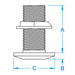 GROCO 3 Bronze ThruHull Fitting wNut TH3000W