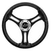 Schmitt Marine Torcello 14 Wheel  03 Series  Polyurethane Wheel wChrome Spoke Inserts  Cap  Black Brushed Spokes  34 