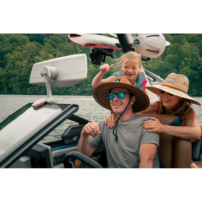 PTM Watersports VR140 Elite Mirror  6 x 20  140 Degree View  Grey P12848100TEBGR
