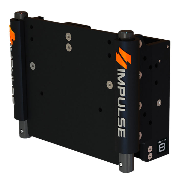 IMPULSE 8 Set Back Electric Jack Plate wStandard Control  Black Anodize 75062B