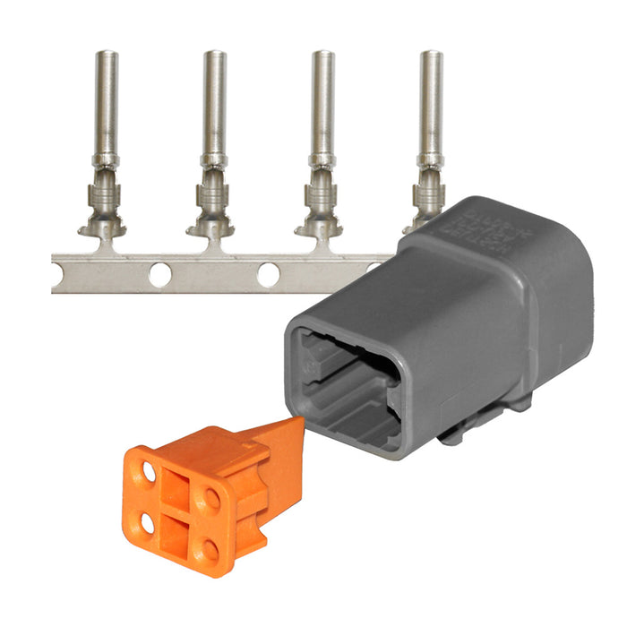 Pacer DTP Deutsch Plug Repair Kit  1412 AWG 4 Position TDTP06F4RS