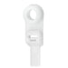Pacer 8 Cable Tie wMounting Ring  Natural Color  50lb Tensile Strength  2 Bundle Diameter  100 Piece Bag CTMR2S100