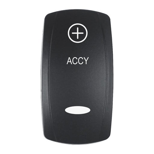 Pacer Actuator  ACCY fV Series Contura Switches  Black  Laser Etched TopBottom Light EV2LEACC