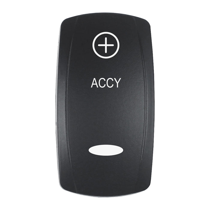 Pacer Actuator  ACCY fV Series Contura Switches  Black  Laser Etched TopBottom Light EV2LEACC