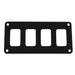 Pacer Switch Panel  4 Switch  1 Row  55 x 275  Black Powder Coated Aluminum PSC41BK