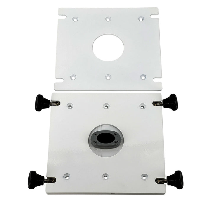 Seaview Removable Base fPedestal Mounts w10x10 Base Plate  White PMRB10