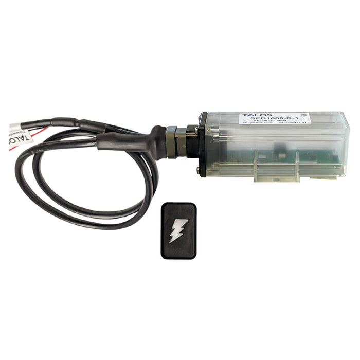 TALOS Remote Housing Lightning Detection System w10 Cable  Black Rectangular Indicator wTranslucent Housing