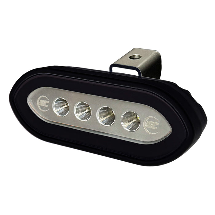 ShadowCaster Bracket Mount Spreader Light  Black Housing  White SCMSLB4XGWBK