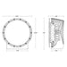 RIGID Industries 360Series RGBW 9 Offroad Lamp Spot Beam wRGBW Backlight Pods  Single 36422