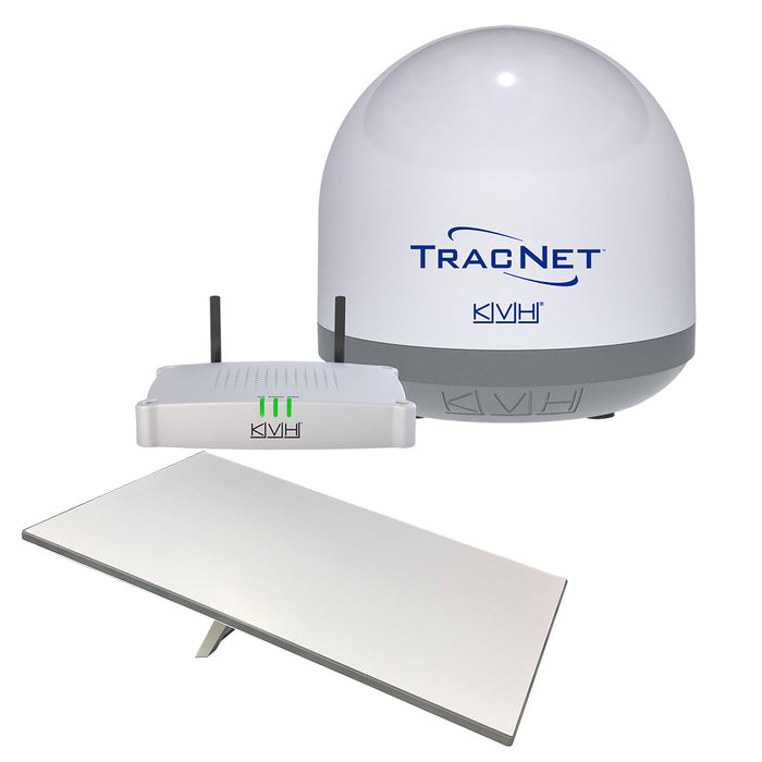 KVH Starlink Premium Standard RV Flat Panel Terminal wTracNet Coastal Pro 5GWiFi Compact Terminal wTracNet Hub