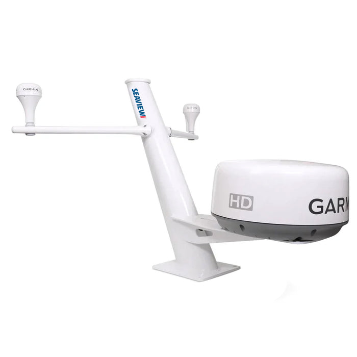 Seaview 30 Tapered Closed Dome Aft Leaning Radar Mount wRemovable Spreaders  10x10 Base Plate PMA100SV2