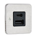 Scanstrut TILE USBAUSBC Interior Charging Socket  1224V  Stainless Steel Bezel SCTILE11