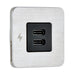 Scanstrut TILE USBC Interior Charging Socket  1224V  Stainless Steel Bezel SCTILE21