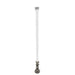 Seaview 24 Manually Folding Light Post w316 Stainless Steel Base  LTBLED12C5 Navigation Light  White SVMHB124LEDSSW