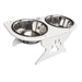 Deep Blue Marine Medium Starboard Dog Dish wBowls  8 Tall DTM