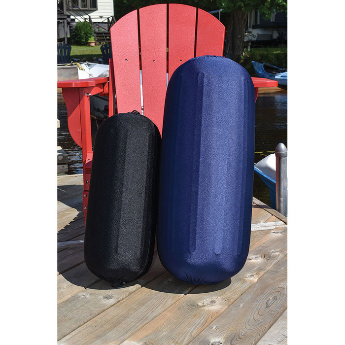 Dock Edge Reversible Fender Cover  BlackBlue  XLarge DE965269F